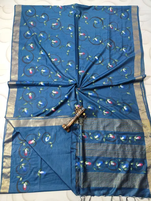 Lightweight Kota Silk Saree – Artisan Woven Elegance
